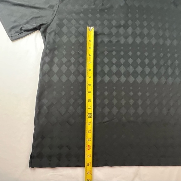 (brand unknown) Playdry -XL -Men’s Golf Shirt -Polo - Black with Diamond Texture - Picture 2 of 14